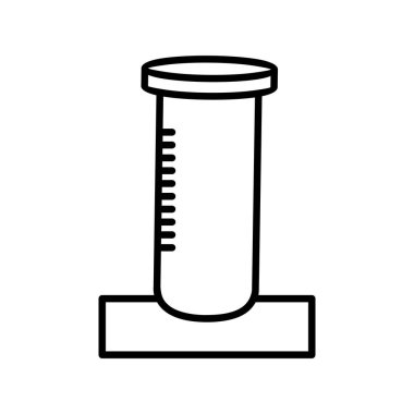  Test Tüpü Ana Hattı Vektör Simgesi Tasarımı