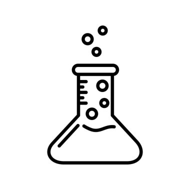 Kimyasal Beaker Taslak Vektör Simgesi Desig