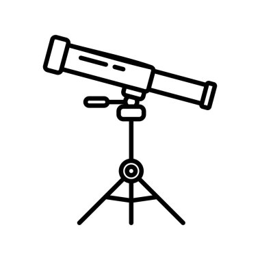Teleskop Ana Hattı Vektör Simgesi Tasarımı