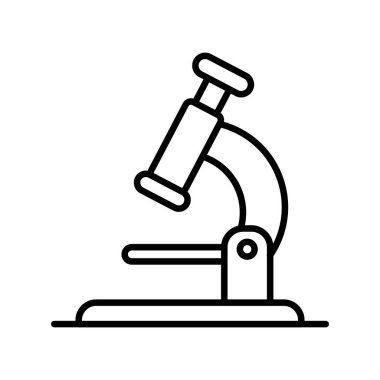 Mikroskop Özet Vektör Simgesi Tasarımı