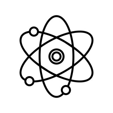 Atom Ana Hattı Vektör Simgesi Tasarımı
