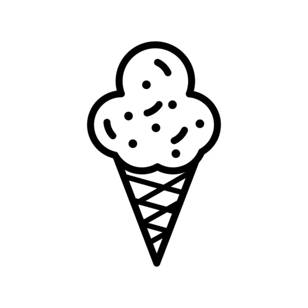 Desig Dessert Outline Vector Icon Desig — стоковый вектор