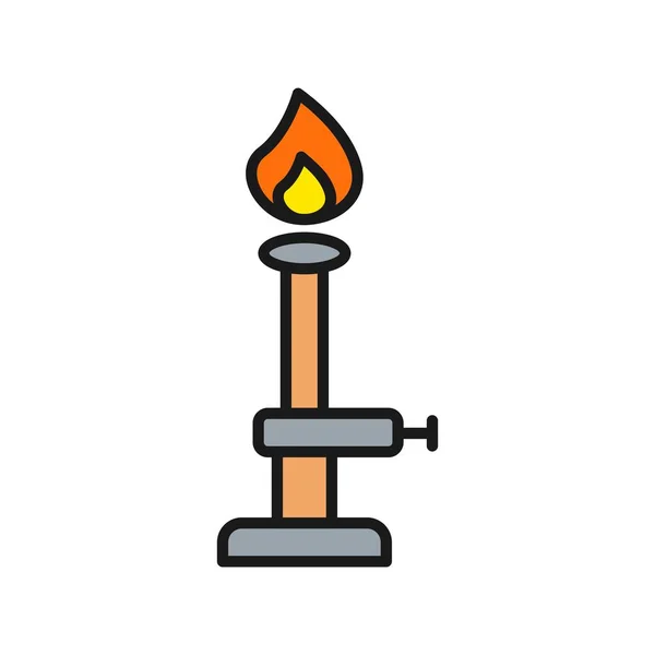 Brander Lijn Gevulde Vector Icon Desig — Stockvector