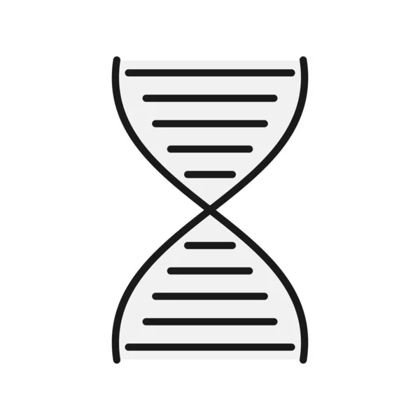 Dna Line Filled Vector Icon Desig — Stock Vector