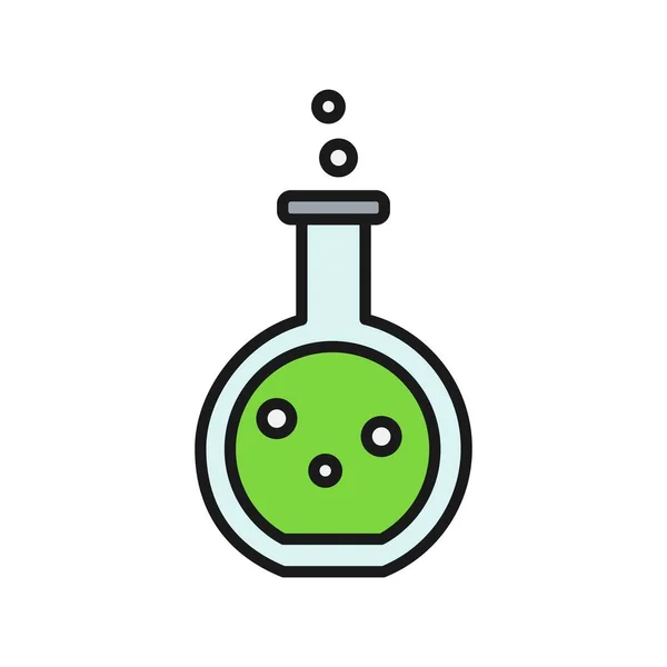 Beaker Line Gevulde Vector Icon Desig — Stockvector