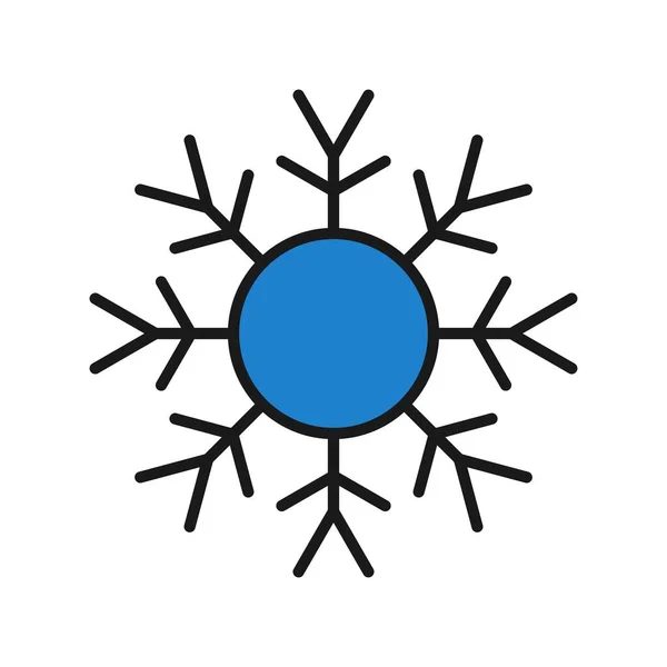 Snow Outline Vector Icon Desig — Stockový vektor