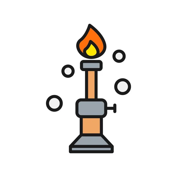 Brander Lijn Gevulde Vector Icon Desig — Stockvector