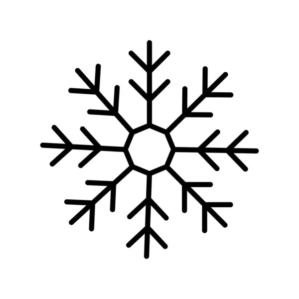 Снежный Контур Векторной Иконы Desig — стоковый вектор