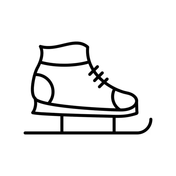 Skates Outline Icona Vettoriale Desig — Vettoriale Stock