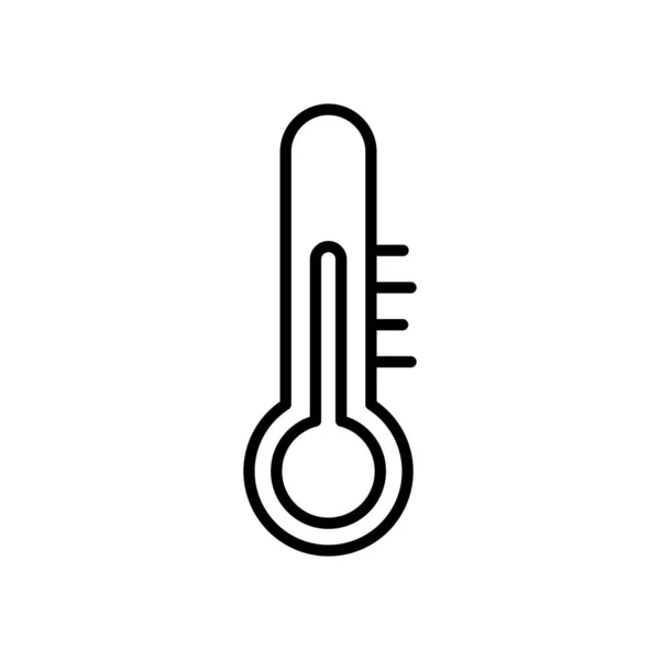 Temperaturskizze Vektor Icon Desig — Stockvektor