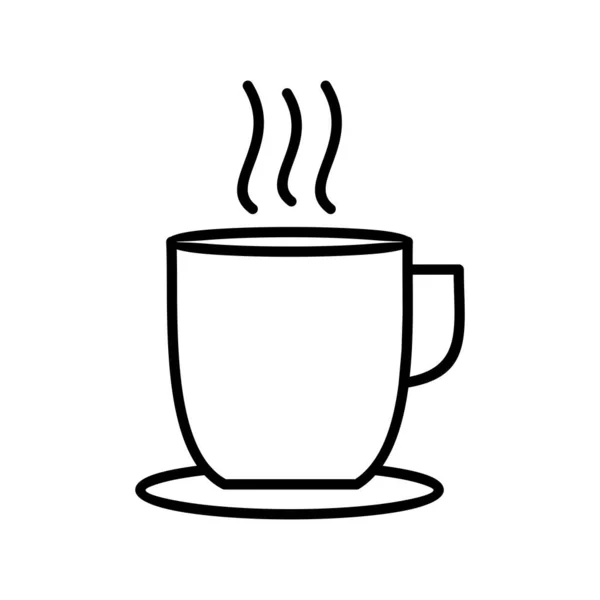 Tea Outline Vector Icon Desig — Stockový vektor