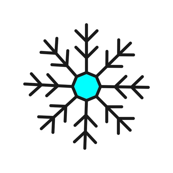 Snölinje Fylld Med Vektor Icon Desig — Stock vektor