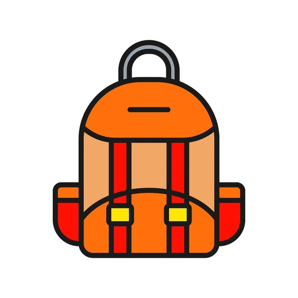 Línea Mochila Llena Vector Icon Desig — Archivo Imágenes Vectoriales