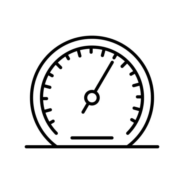 Barometerlijn Vector Icon Desig — Stockvector