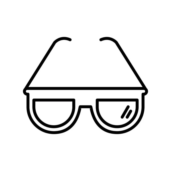 Goggles Outline Vector Icon Desig — Stockový vektor