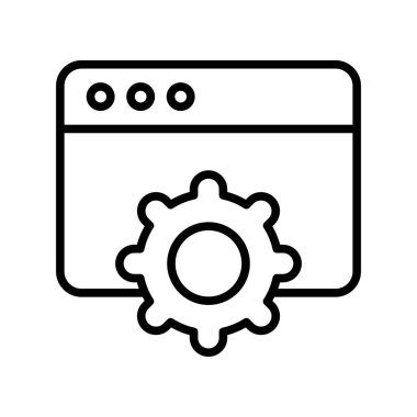 Web Sayfası Vektör Simgesi Tasarımı