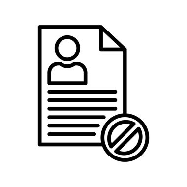 Reddedilmiş Taslak Vektör Simgesi Tasarımı