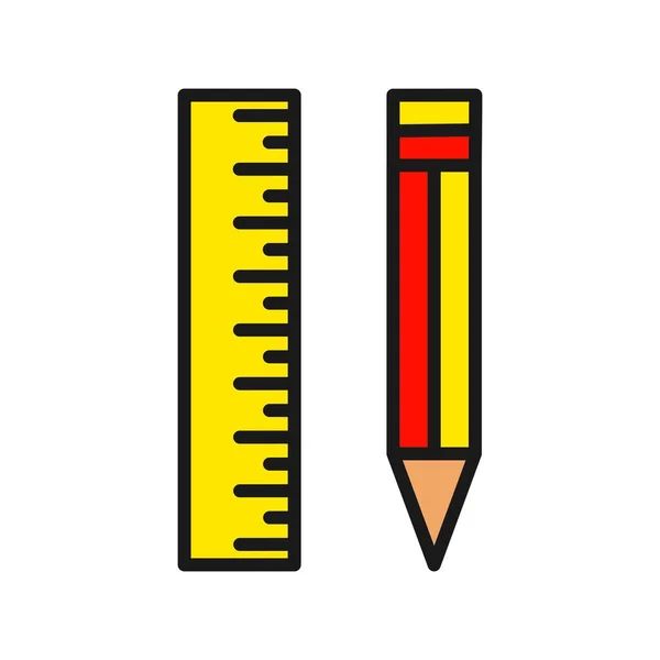 Lern Linie Gefüllt Vektor Icon Desig — Stockvektor