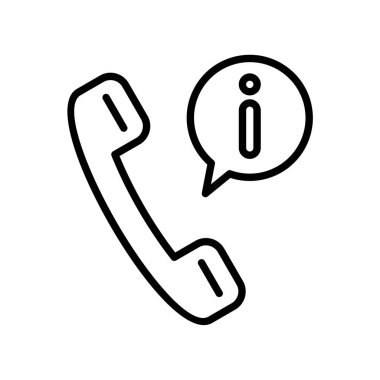 Telefon Hattı Vektör Simgesi Tasarımı