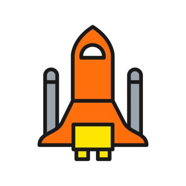 Mekik Satırı Dolu Vektör Simgesi Tasarımı