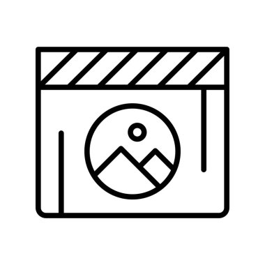 Resim Özeti Vektör Simgesi Tasarımı