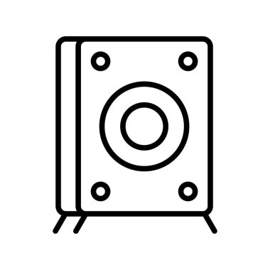  Hoparlör Ana Hattı Vektör Simgesi Tasarımı