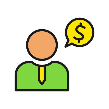 Çalışan Satırı Vektör Simgesi Tasarımı