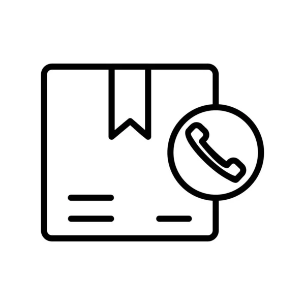 Telefon Outline Vector Icon Desig — Stockvektor