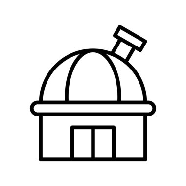 Gözlemevi Tasarımı Vektör Tasarımı