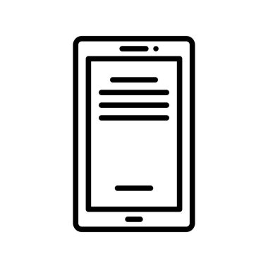 Ebook Ana Hattı Vektör Simgesi Tasarımı