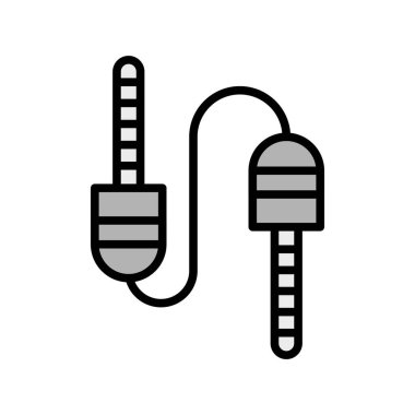 Hoparlör Satırı Dolu Vektör Simgesi Tasarımı