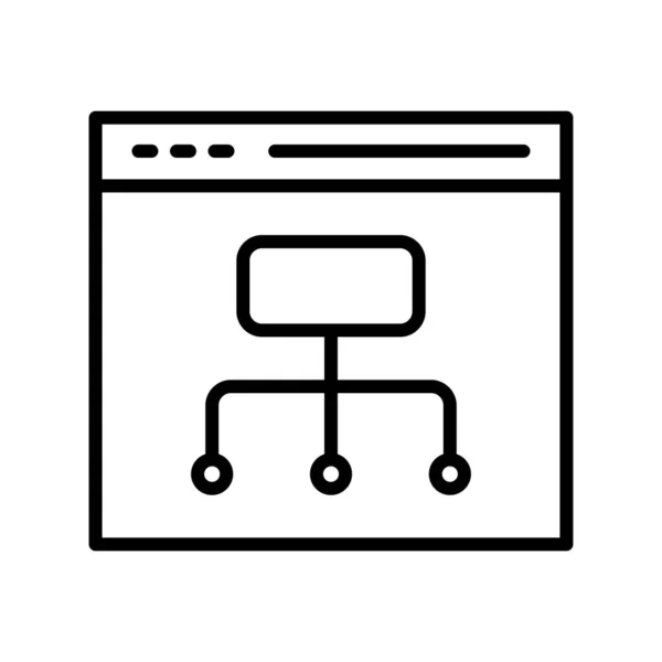 Designová Ikona Vektoru Osnovy Diagramu — Stockový vektor