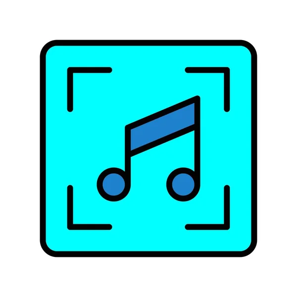 Música Vector Diseño Iconos — Archivo Imágenes Vectoriales