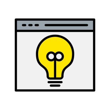 Yaratıcı Satır Dolu Vektör Simgesi Tasarımı