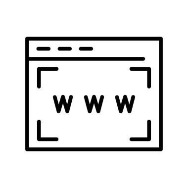 Web Arama Ana Hattı Vektör Simgesi Tasarımı