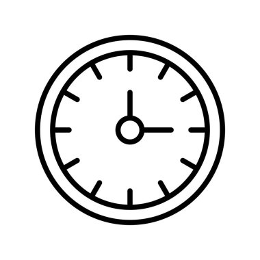 Saat Özeti Vektör Simgesi Tasarımı