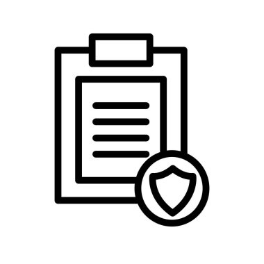 Kalkan Ana Hattı Vektör Simgesi Tasarımı