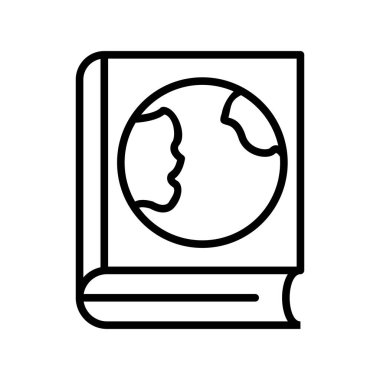 Kitap Özeti Vektör Simgesi Tasarımı