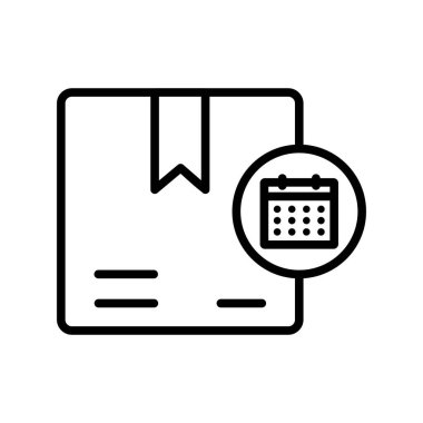  Takvim Ana Hattı Vektör Simgesi Tasarımı