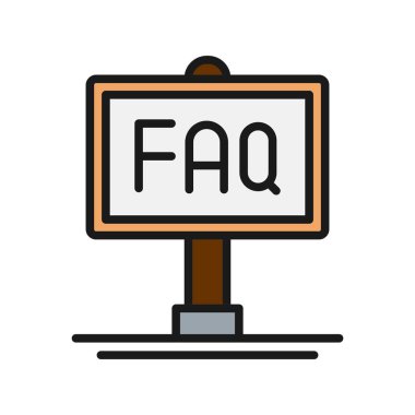 İmza Satırı Dolu Vektör Simgesi Tasarımı