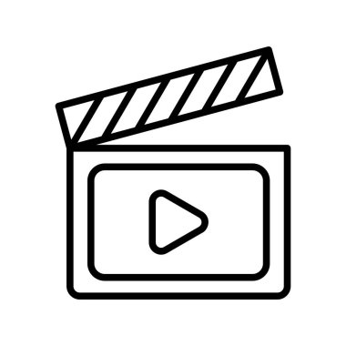 Çokluortam Ana Hattı Vektör Simgesi Tasarımı