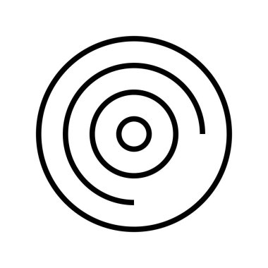 Cd Ana Hattı Vektör Simgesi Tasarımı