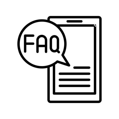 Akıllı Telefon Taslak Vektör Simgesi Tasarımı