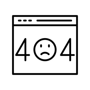 Web Hatası Ana Hatası Vektör Simgesi Tasarımı