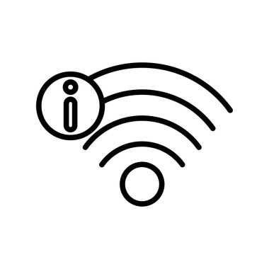 Wifi Ana Hattı Vektör Simgesi Tasarımı