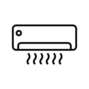 Klima Ana Hattı Vektör Simgesi Tasarımı