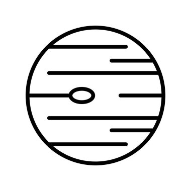 Neptün Taslak Vektör Simgesi Tasarımı