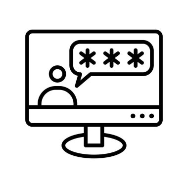 Sohbet Kodu Özet Vektör Simgesi Tasarımı