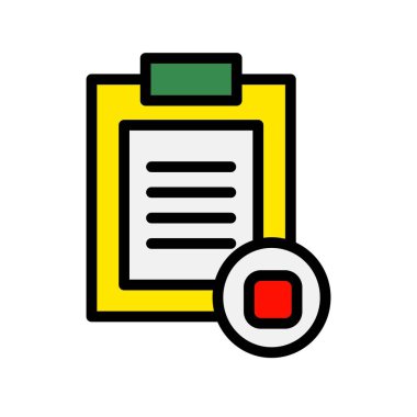 Satırı Duraklat Dolu Vektör Simgesi Tasarımı