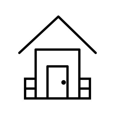 Ev Hattı Vektör Simgesi Tasarımı